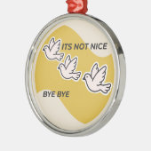 Schweinefleisch Ornament Aus Metall (Links)