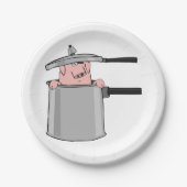 Schweinefleisch Pappteller (Vorderseite)