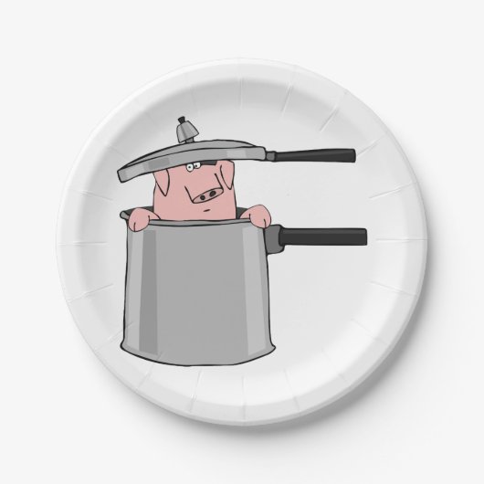 Schweinefleisch Pappteller (Vorderseite)