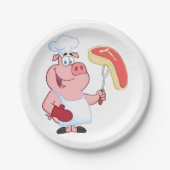 Schweinefleisch Pappteller (Vorderseite)