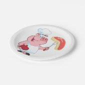 Schweinefleisch Pappteller (Schrägansicht)