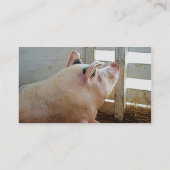 Schweinefleisch - Platinfinish Visitenkarte (Rückseite)