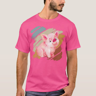 Schweinefleisch Rosa Männer Schwein Schwein Schwei T-Shirt