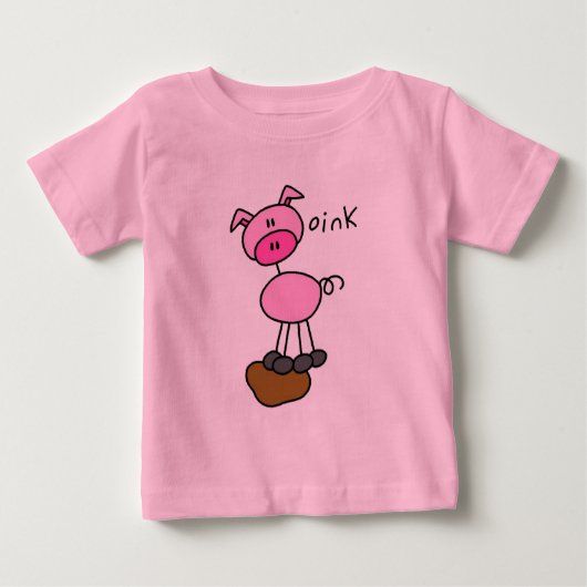 Schweinefleisch sagt Rosa T - Shirt und Geschenke (Vorderseite)