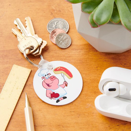 Schweinefleisch Schlüsselanhänger