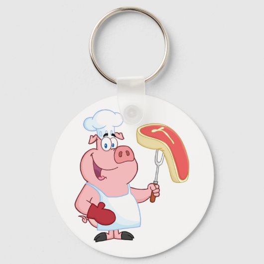 Schweinefleisch Schlüsselanhänger (Vorderseite)