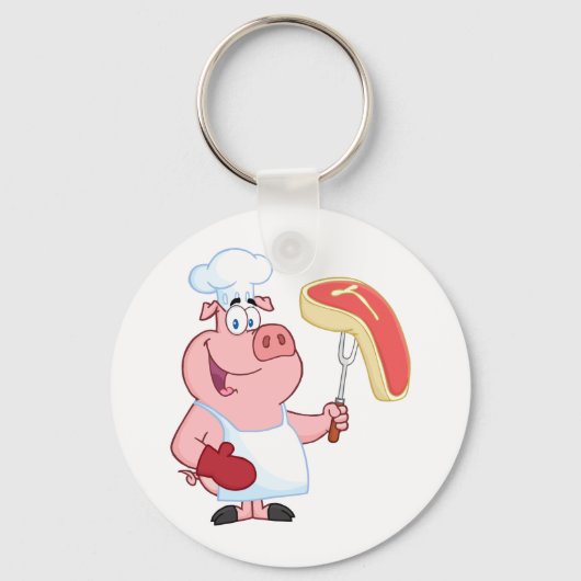Schweinefleisch Schlüsselanhänger (Rückseite)