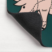 Schweinefleisch-Schnitte Mousepad (Ecke)