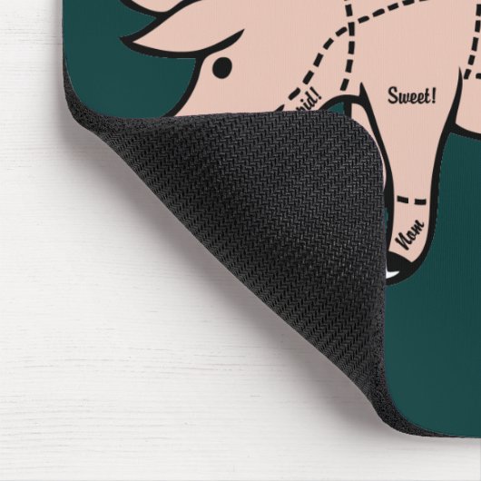 Schweinefleisch-Schnitte Mousepad (Ecke)