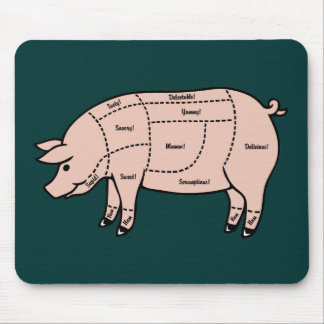 Schweinefleisch-Schnitte Mousepad