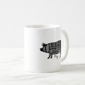 Schweinefleisch, Schweine Kaffeetasse (VorderseiteRechts)