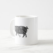 Schweinefleisch, Schweine Kaffeetasse (Vorderseite Links)
