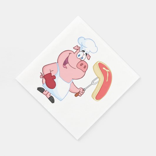 Schweinefleisch Serviette (Ecke)