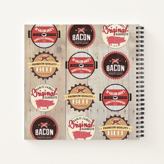 Schweinefleisch Speckfleisch Kochbuch Rezept Notizblock (Rückseite)