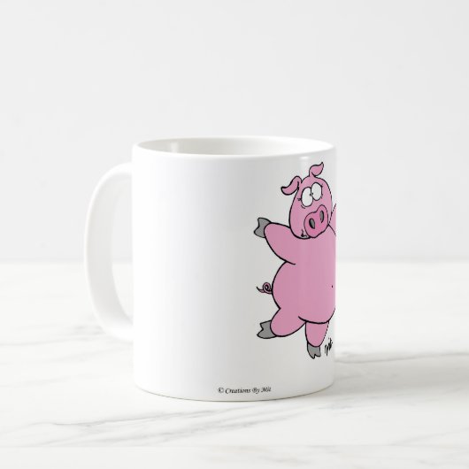 Schweinefleisch-Tasse Kaffeetasse (Vorderseite Links)