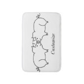 Schweinefleisch Thunder_Cove Badematte (Vorderseite Vertikal)