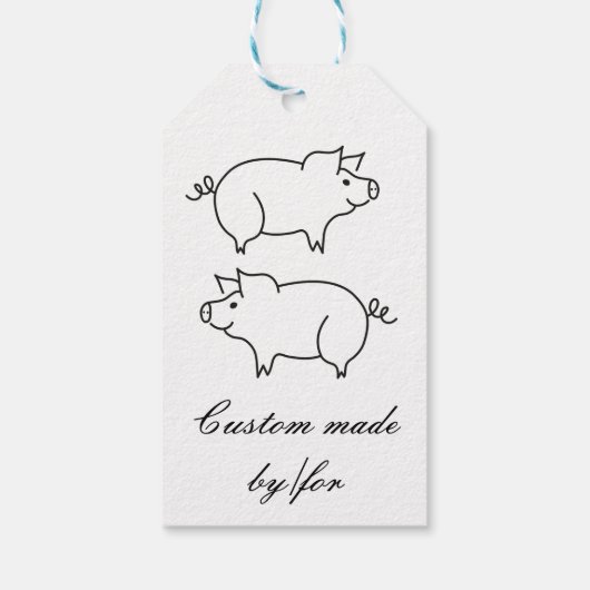 Schweinefleisch Thunder_Cove Geschenkanhänger (Rückseite)