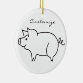 Schweinefleisch Thunder_Cove Keramik Ornament (Rechts)