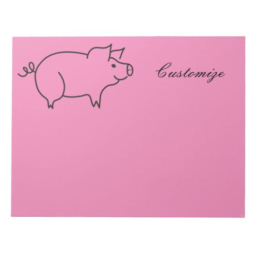 Schweinefleisch Thunder_Cove Large Notizblock (Vorderseite)