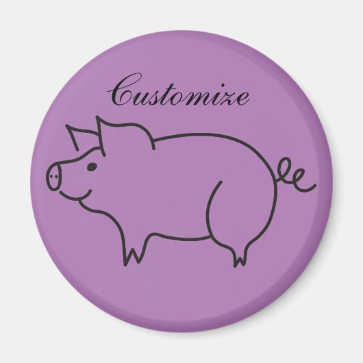 Schweinefleisch Thunder_Cove Magnet (Vorne)