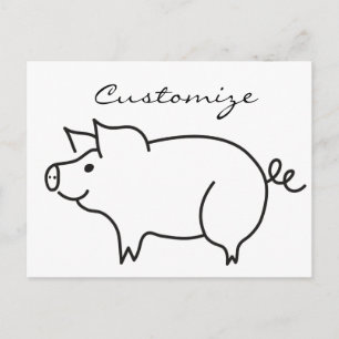 Schweinefleisch Thunder_Cove Postkarte