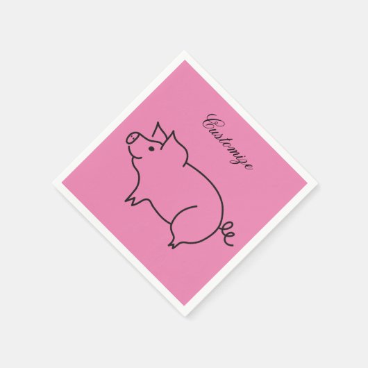 Schweinefleisch Thunder_Cove Serviette (Ecke)