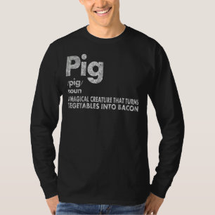 Schweinefleisch und Bacon Definition Funny Bacon l T-Shirt
