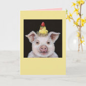 Schweinefleisch und Pisse mit Erdbeerkarte Karte (Gelbe Blume)