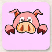 Schweinefleisch-Untersetzer Getränkeuntersetzer (Vorderseite)