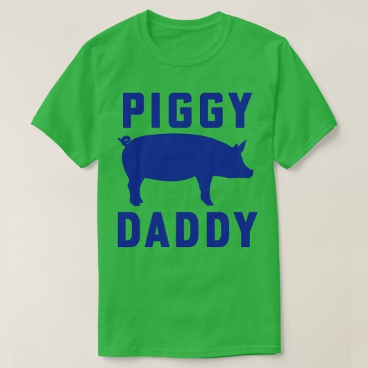 Schweinefleisch Vater Papi Schweinefleisch Silhoue T-Shirt (Design vorne)