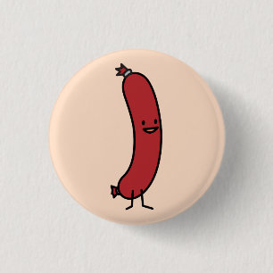 Schweinefleisch-Wurst Kielbasa Dackel Hot Dog Button