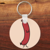 Schweinefleisch-Wurst Kielbasa Dackel Hot Dog Schlüsselanhänger (Vorderseite)