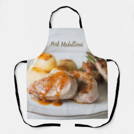 Schweinefleischmedaillons tenderloin mit Kartoffel Schürze