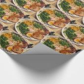 Schweinefleischramen-Nudeln Geschenkpapier (Ecke)