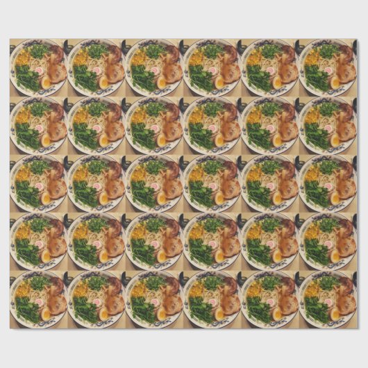 Schweinefleischramen-Nudeln Geschenkpapier (Flach)