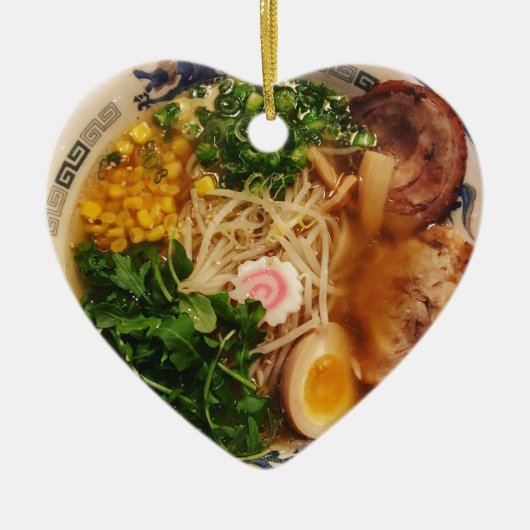 Schweinefleischramen-Nudeln Keramikornament (Vorne)