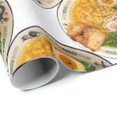 Schweinefleischramen-Nudelsuppe Geschenkpapier (Rolleneckpunkt)