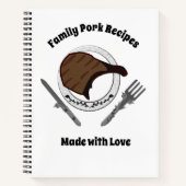 Schweinefleischrezepte für Fiestas aus Liebe Nr. Notizblock (Vorderseite)