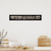 Schweinefleischverarbeitendes Foto 1900 Poster (Küche)