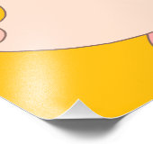 Schweineförmige Moskitospirale. Fotodruck (Ecke)
