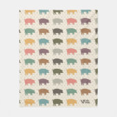 Schweinegengeschenk Vintages Schweinebauch Fleecedecke (Vorderseite)