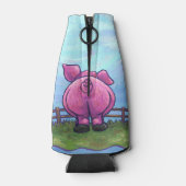 Schweinegengeschenke und -zubehör flaschenkühler (Rückseite)
