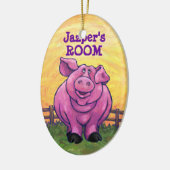 Schweinegengeschenke und -zubehör keramikornament (Links)