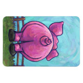 Schweinegengeschenke und -zubehör magnet (Horizontal)
