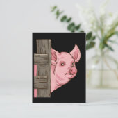 Schweinegeschenke für Schweineliebhaber Bauer Schw Postkarte (Stehend Vorderseite)