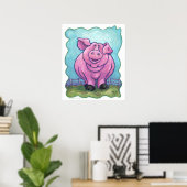 Schweinegeschenke & Zubehör Poster (Heimbüro)