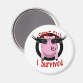 Schweinegrippe Magnet (Vorderseite/Rückseite)