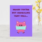 Schweinegrippe wird gut Karte (Gelbe Blume)