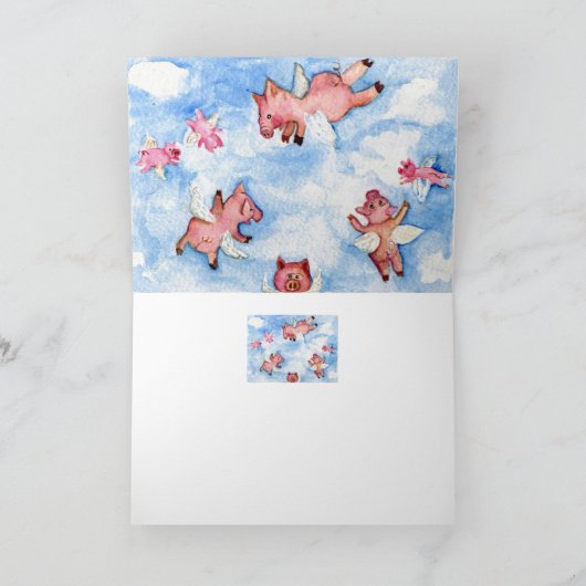 Schweineherde Karte (Innenseite)