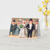 Schweinehochzeit Karte (Gelbe Blume)